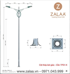 Cột Đèn Cao Áp mã số ZCD-TP-01K ZALAA
