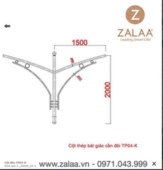 Cột Đèn Cao Áp mã số ZCD-TP-04K ZALAA
