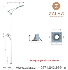 Cột Đèn Cao Áp mã số ZCD-TP-04D ZALAA