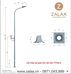 Cột Đèn Cao Áp mã số ZCD-TP-06D ZALAA