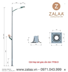 Cột Đèn Cao Áp mã số ZCD-TP-09D ZALAA
