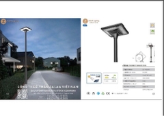 Đèn năng lượng mặt trời chiếu sáng trang trí công viên 80w Resort mã ZCVNL-2021