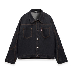 RICHNESS DIAMOND SELVEDGE RAW DENIM JACKET