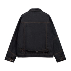 RICHNESS DIAMOND SELVEDGE RAW DENIM JACKET