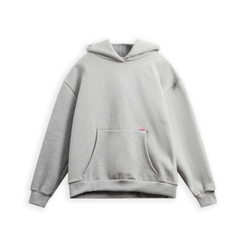 RICHNESS ESSENTIAL HOODIE BOXY + 3 PIN ICONIC ( GREY )
