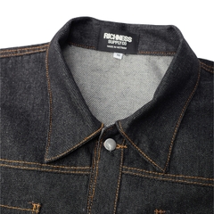 RICHNESS DIAMOND SELVEDGE RAW DENIM JACKET