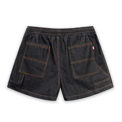 RICHNESS SELVEDGE RAW DENIM SHORT (BLACK)