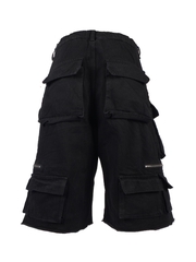 RICHNESS BLACK JORTS DENIM