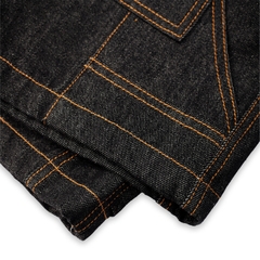 RICHNESS SELVEDGE RAW DENIM SHORT (BLACK)