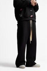 RICHNESS ESSENTIAL SWEATPAINTS (BLACK)