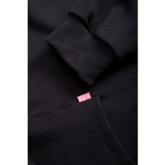 RICHNESS ESSENTIAL HOODIE BOXY + 3 PIN ICONIC ( BLACK )