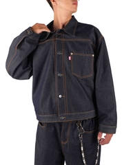 RICHNESS DIAMOND INDIGO RAW DENIM JACKET