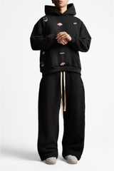 RICHNESS ESSENTIAL SWEATPAINTS (BLACK)