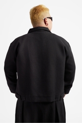 RICHNESS DUST WOOL JACKET (BLACK)