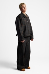 RICHNESS DIAMOND SELVEDGE RAW DENIM JACKET