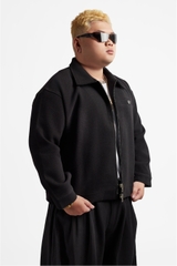 RICHNESS DUST WOOL JACKET (BLACK)