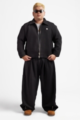 RICHNESS DUST WOOL JACKET (BLACK)