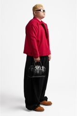 RICHNESS DUST WOOL JACKET (RED)