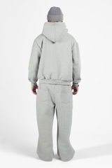 RICHNESS ESSENTIAL HOODIE BOXY + 3 PIN ICONIC ( GREY )