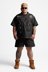 RICHNESS SELVEDGE RAW DENIM SHORT (BLACK)