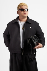 RICHNESS DUST WOOL JACKET (BLACK)