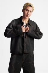 RICHNESS DIAMOND SELVEDGE RAW DENIM JACKET