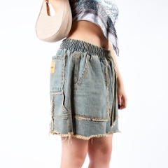RICHNESS DENIM SHORT JEANS WASHED (SAND BLUE)