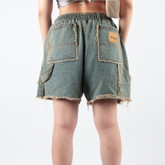 RICHNESS DENIM SHORT JEANS WASHED (SAND BLUE)
