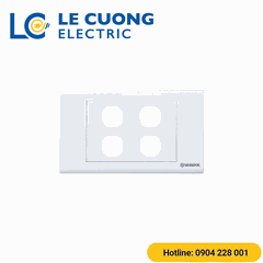 Mặt 4 công tắc S18 Sino