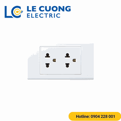 Ổ cắm đôi 3 chấu S18 Sino