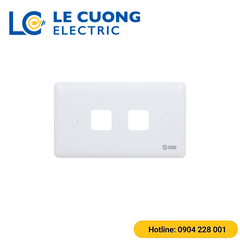 Mặt 2 công tắc S19 Sino