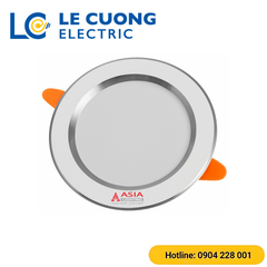 ĐènÂm trần viền trắng thân nhôm nguồn rời Asia Lighting