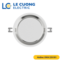 Đèn LED âm trần Downlight AT60 viền bạc Rạng Đông