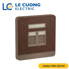 Bộ ổ cắm mạng cat5e đôi Schneider ELECTRIC