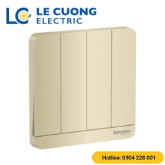 Bộ công tắc bốn 2 chiều 16AX, có đèn LED Schneider ELECTRIC