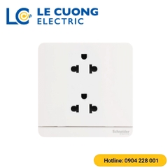 Bộ ổ cắm đôi 3 chấu 16A Schneider ELECTRIC