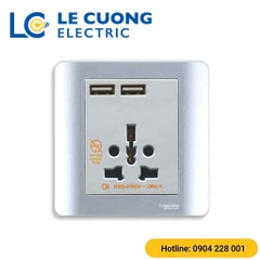 Bộ ổ cắm đa năng và sạc USB đô Schneider ELECTRIC