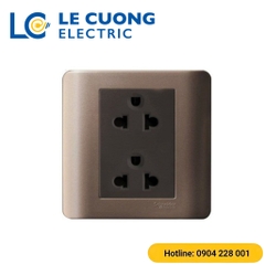 Bộ ổ cắm đôi 3 chấu 16A Schneider ELECTRIC