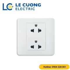 Bộ ổ cắm đôi 3 chấu 16A Schneider ELECTRIC
