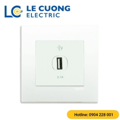 Bộ cổ cắm sạc USB đơn 2.1A Schneider ELECTRIC