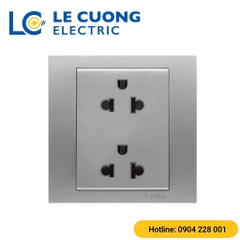Bộ ổ cắm đôi 3 chấu 16A Schneider ELECTRIC