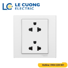 Bộ ổ cắm đôi 3 chấu 16A