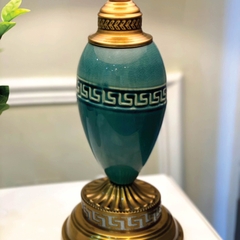 Đèn bàn thân sứ xanh ngọc 408