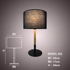 Đèn bàn thân gỗ 603