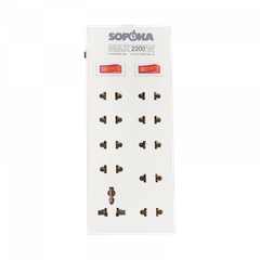 Ổ cắm 10 cửa lõi sứ chống cháy 2200W có công tắc  Sopoka