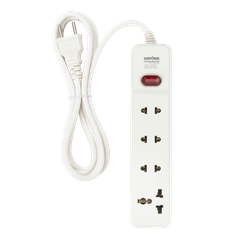 Ổ cắm 4 cửa lõi sứ chống cháy 2200W có công tắc  Sopoka