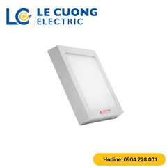 Ốp nổi vuông Asia Lighting vỏ trắng