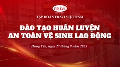 FRAVI tổ chức huấn luyện an toàn lao động và trao quà Trung thu cho CBCNV