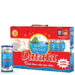 Nước Yến Sào Datafa 190ml - Không Đường - Hộp 6 lon