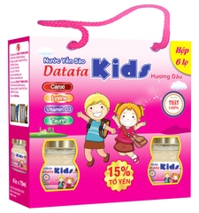 Yến Sào DATAFA KID'S cho trẻ em (15% TỔ YẾN) - Hương Dâu Hộp 6 lọ